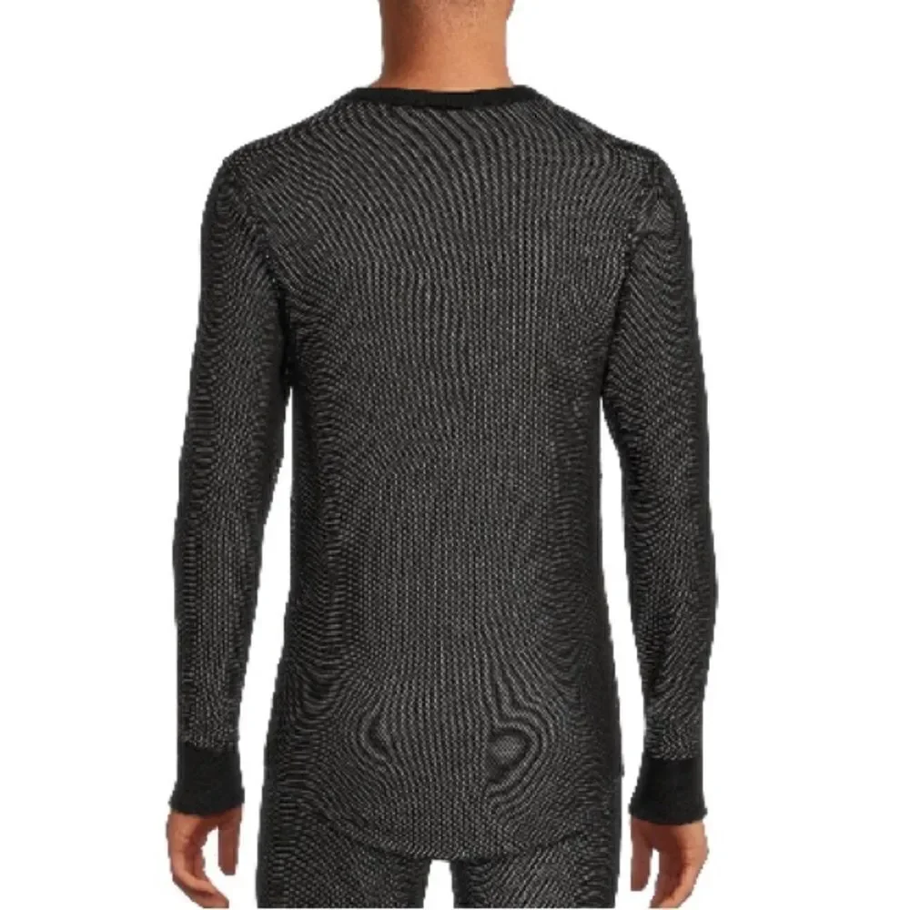 Men’s Reversible Thermal Crew Neck Top Shirt Size M